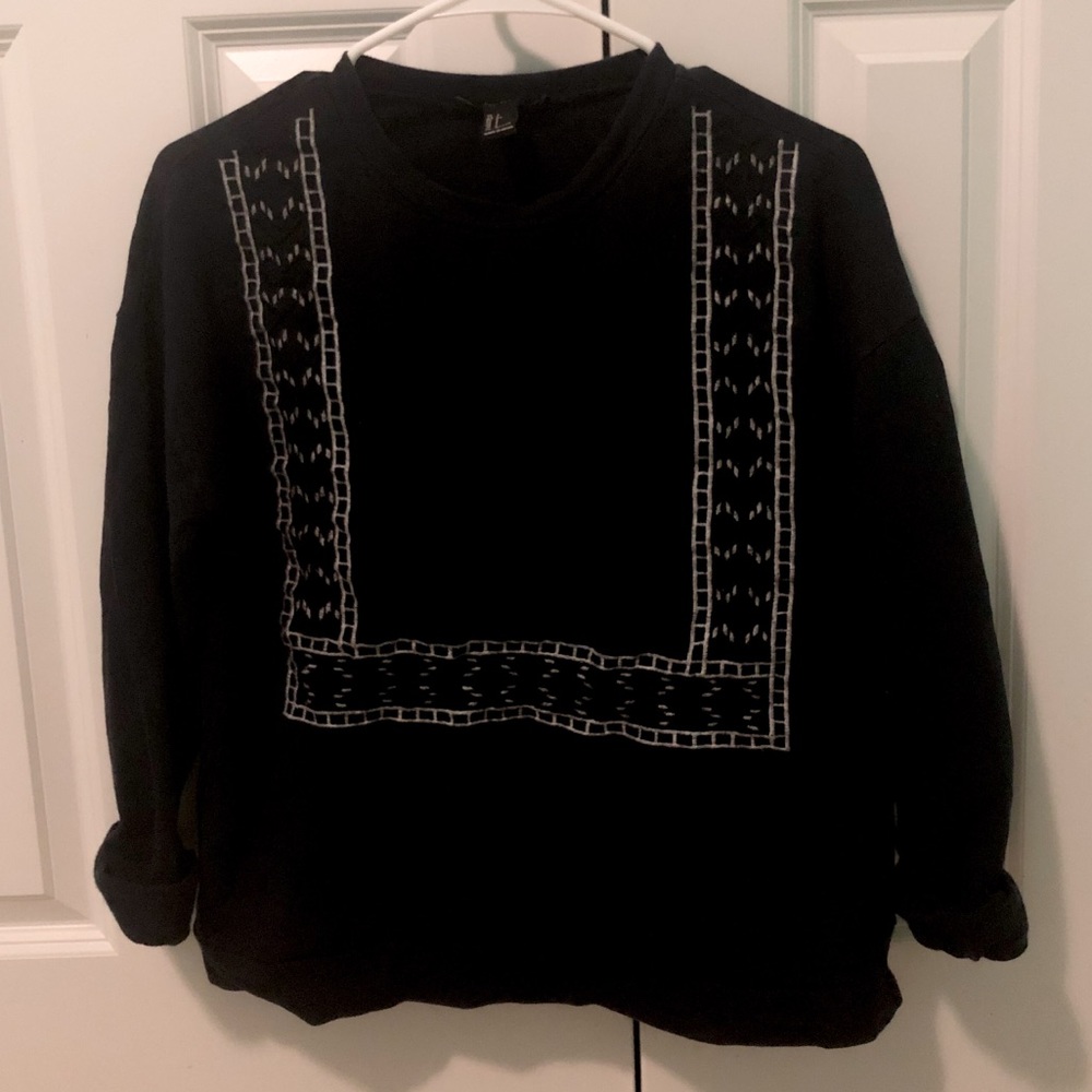 Forever 21 Dark Blue Crewneck Sweatshirt